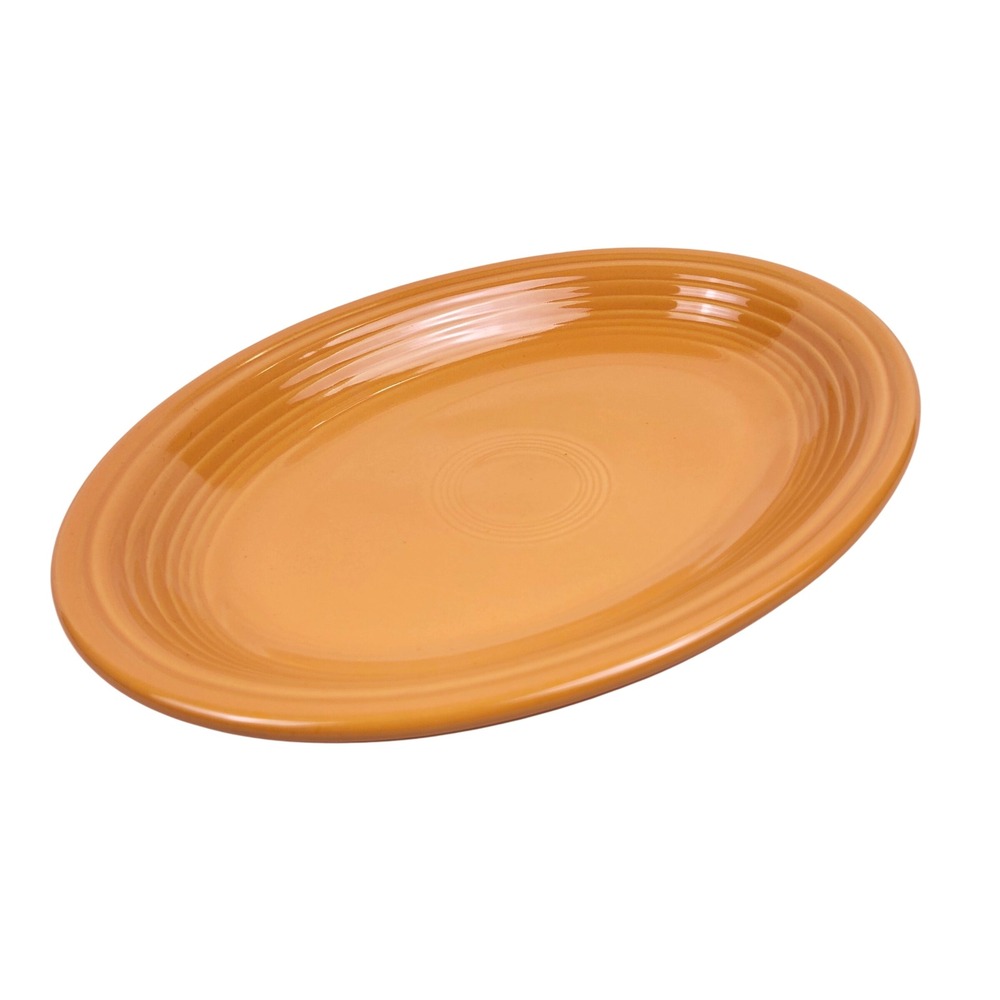 Fiesta HLC USA Tangerine Orange Oval Serving Platter 11.5" Dish MCM Farmhouse